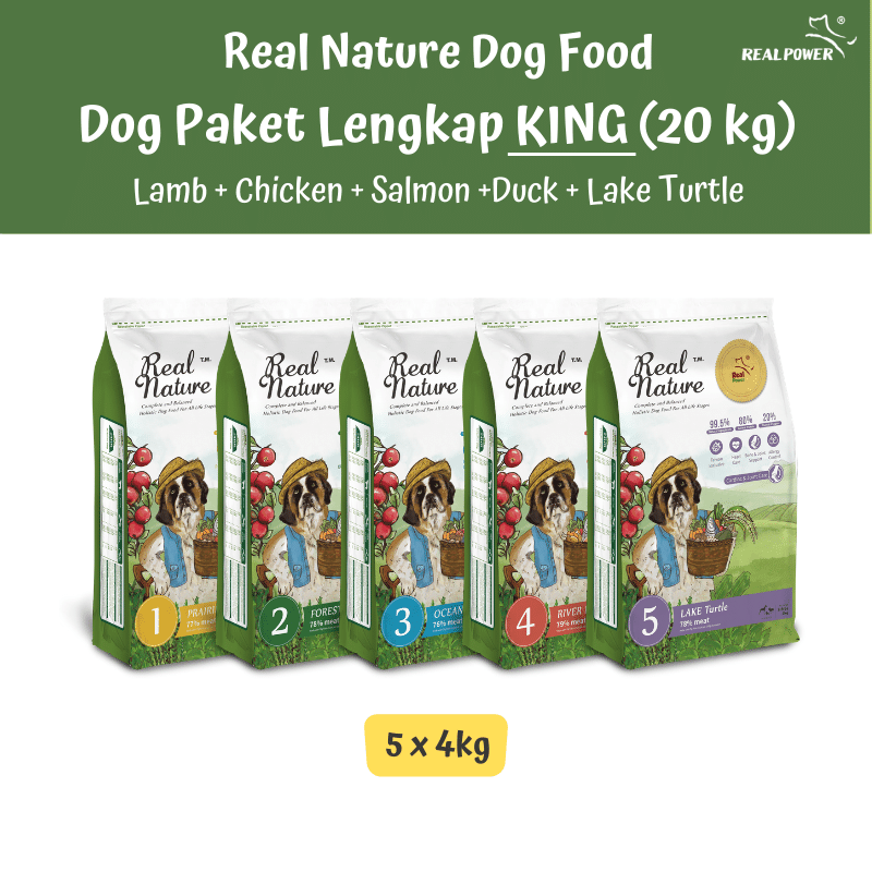 Dog Food Paket Lengkap 5 in 1 (600gr/2.5kg/10kg/20kg)